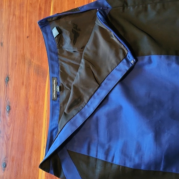Express Design Studio black and royal blue pencil skirt size 4 - Picture 3 of 8